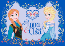 Disney Frozen, Matta, Anna & Elsa