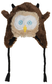 Hatley, Mössa, Fuzzy fleece hat, Uggla