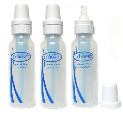 Dr.Brown, Nappflaska, Standard, 250 ml, PP (BPA-fri), 3-pack