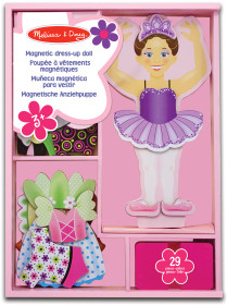Melissa & Doug, Nina Ballerina Magnetic Wooden Dress-Up Doll