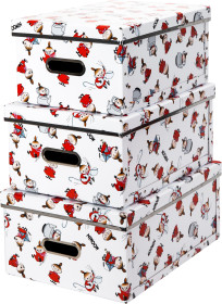 Mumin, Låda med lock, 3-pack, Lilla My