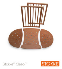 Stokke Sleepi, Förlängning, Spjälsäng, Walnut Brown
