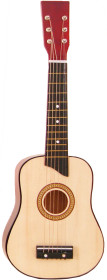 Trägitarr med 6 strängar, Natur, 63 cm