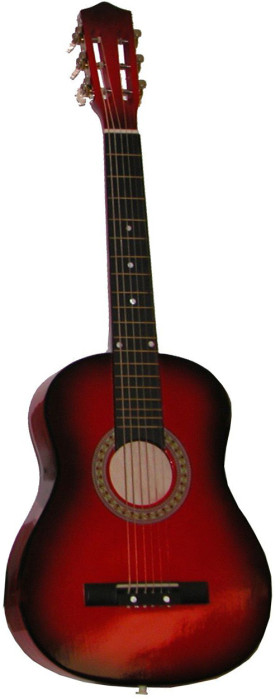 Trägitarr med 6 strängar, Brun, 80 cm