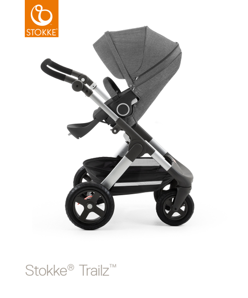 Stokke Trailz, Sittvagn, Black Melange inkl. Summer Kit, Sandy Beige, Paket
