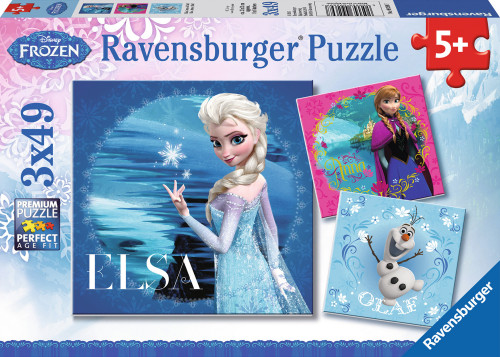 Disney Frozen, Pussel, 3×49 bitar